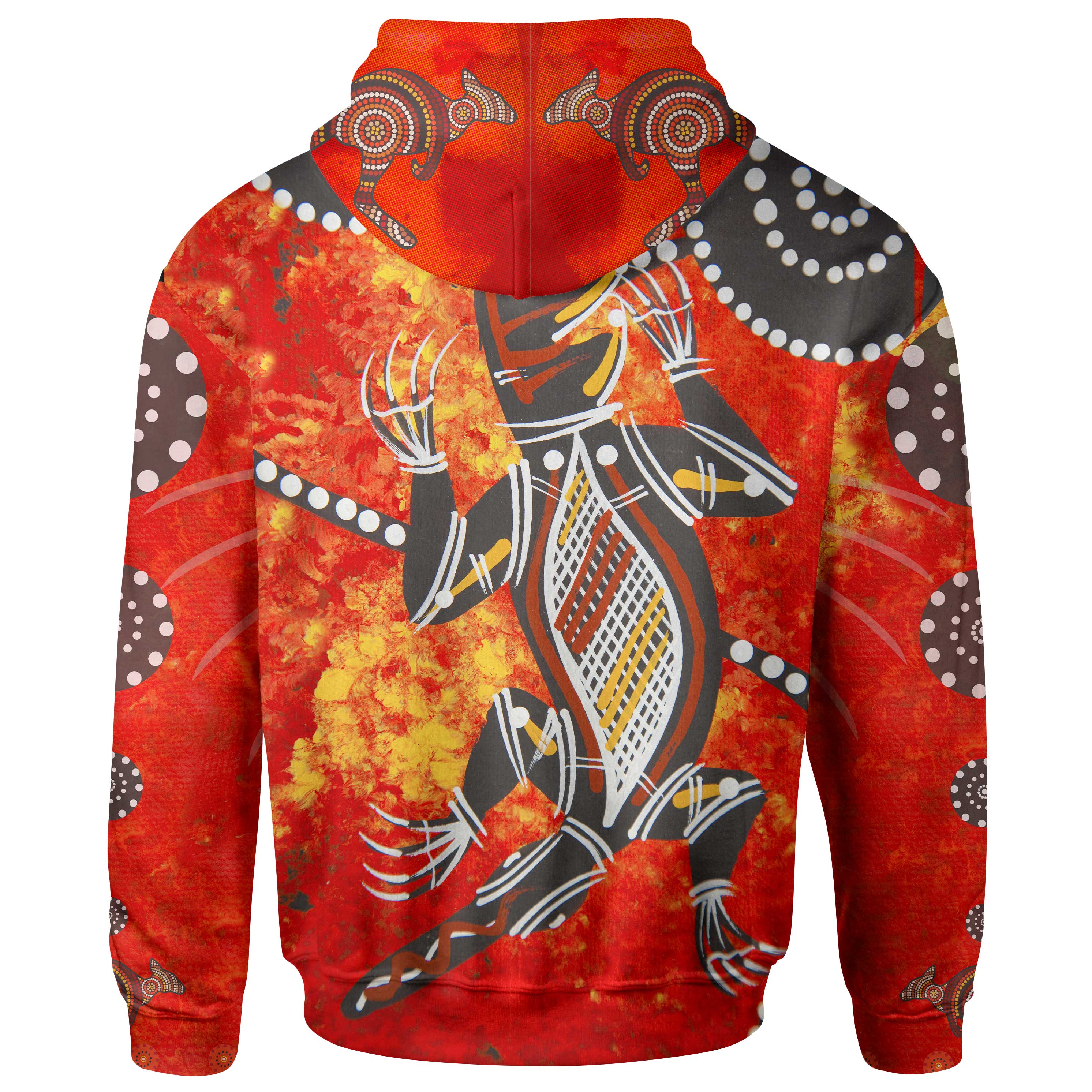 zip-up-hoodie-crocodile-and-kangaroo-dot-painting-art