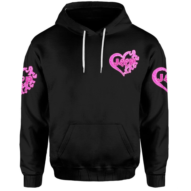 breast-cancer-hoodie-no-one-alone-heart-jeep