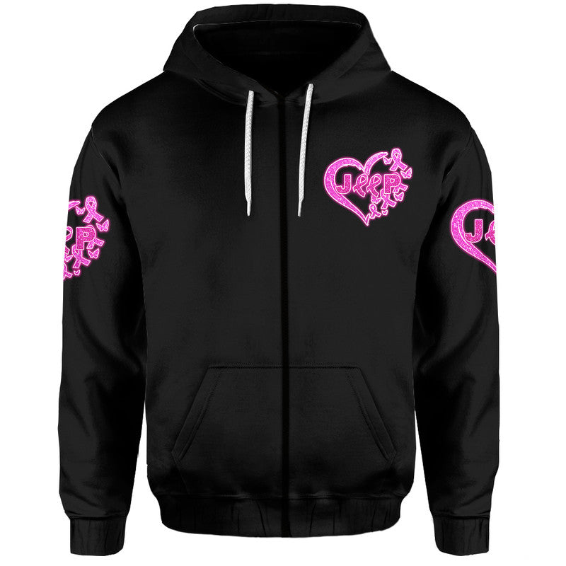 breast-cancer-hoodie-no-one-alone-heart-jeep