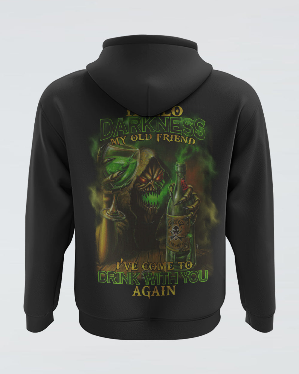 hello-darkness-my-old-friend-green-smoke-mens-skull-hoodie