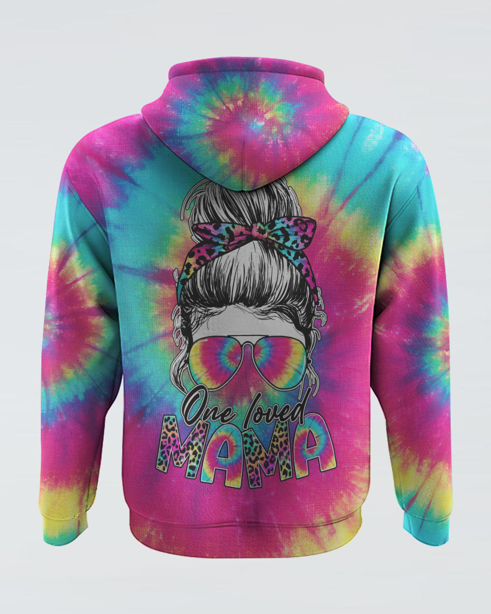 one-loved-mama-messy-bun-tie-dye-womens-skull-hoodie