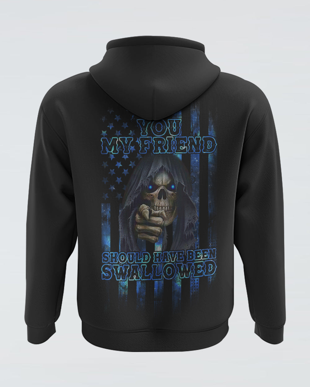 you-my-friend-should-have-been-swallowed-flag-mens-skull-hoodie