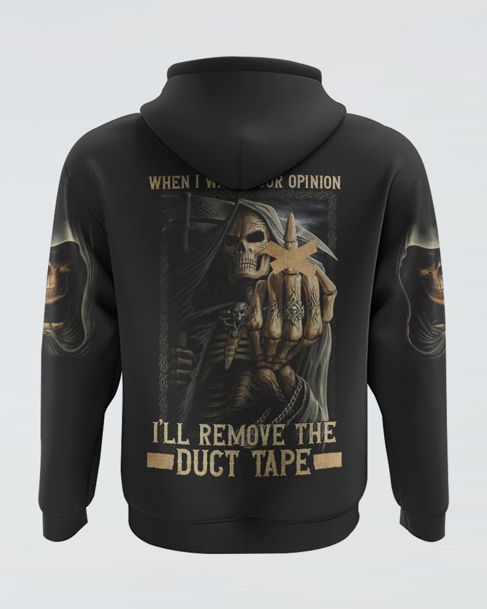 mens-skull-hoodie-when-i-want-your-opinion-ill-remove-the-duct-tape