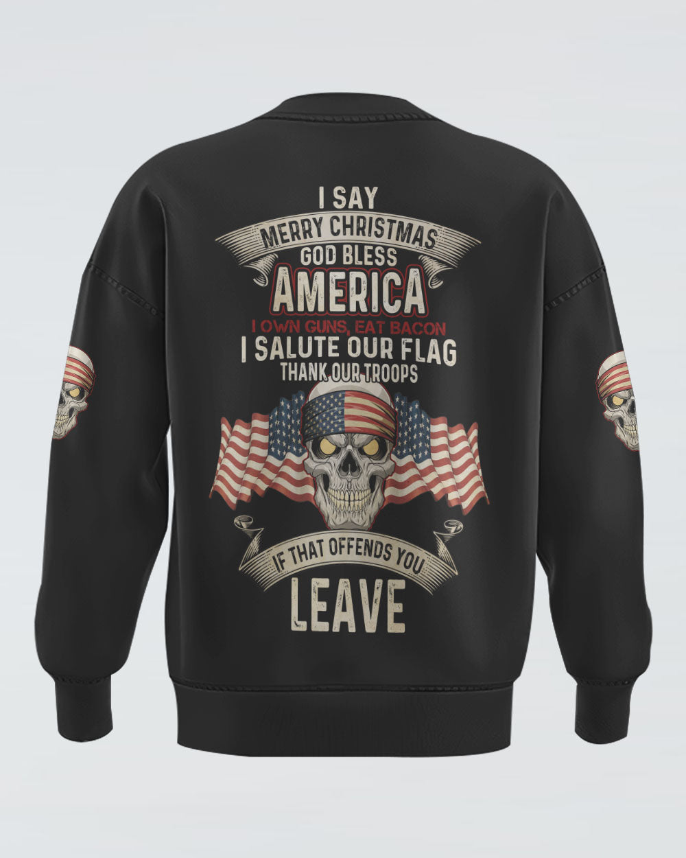 i-say-merry-christmas-skull-mens-patriotic-sweatshirt