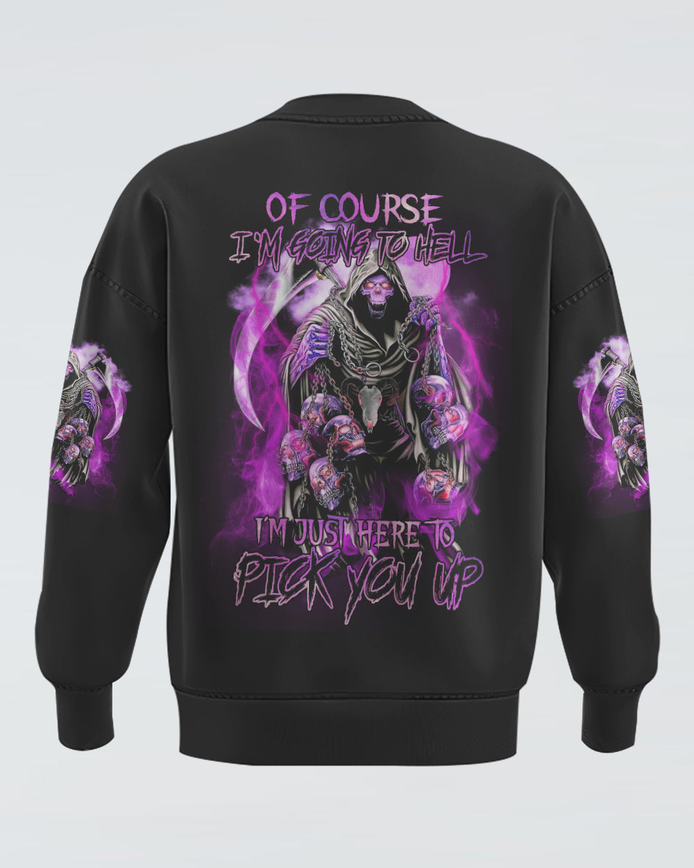 of-course-im-going-to-hell-purple-reaper-womens-skull-sweatshirt