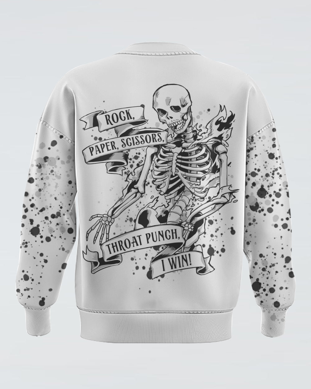 rock-paper-scissors-throat-punch-i-win-ribbon-womens-skull-sweatshirt