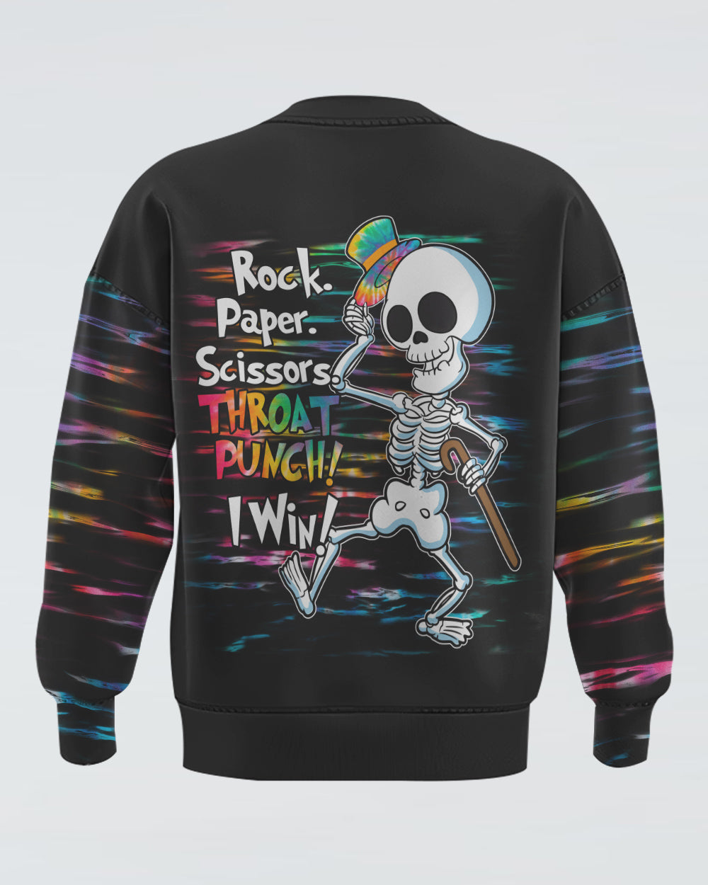 rock-paper-scissors-throat-punch-i-win-womens-skull-sweatshirt