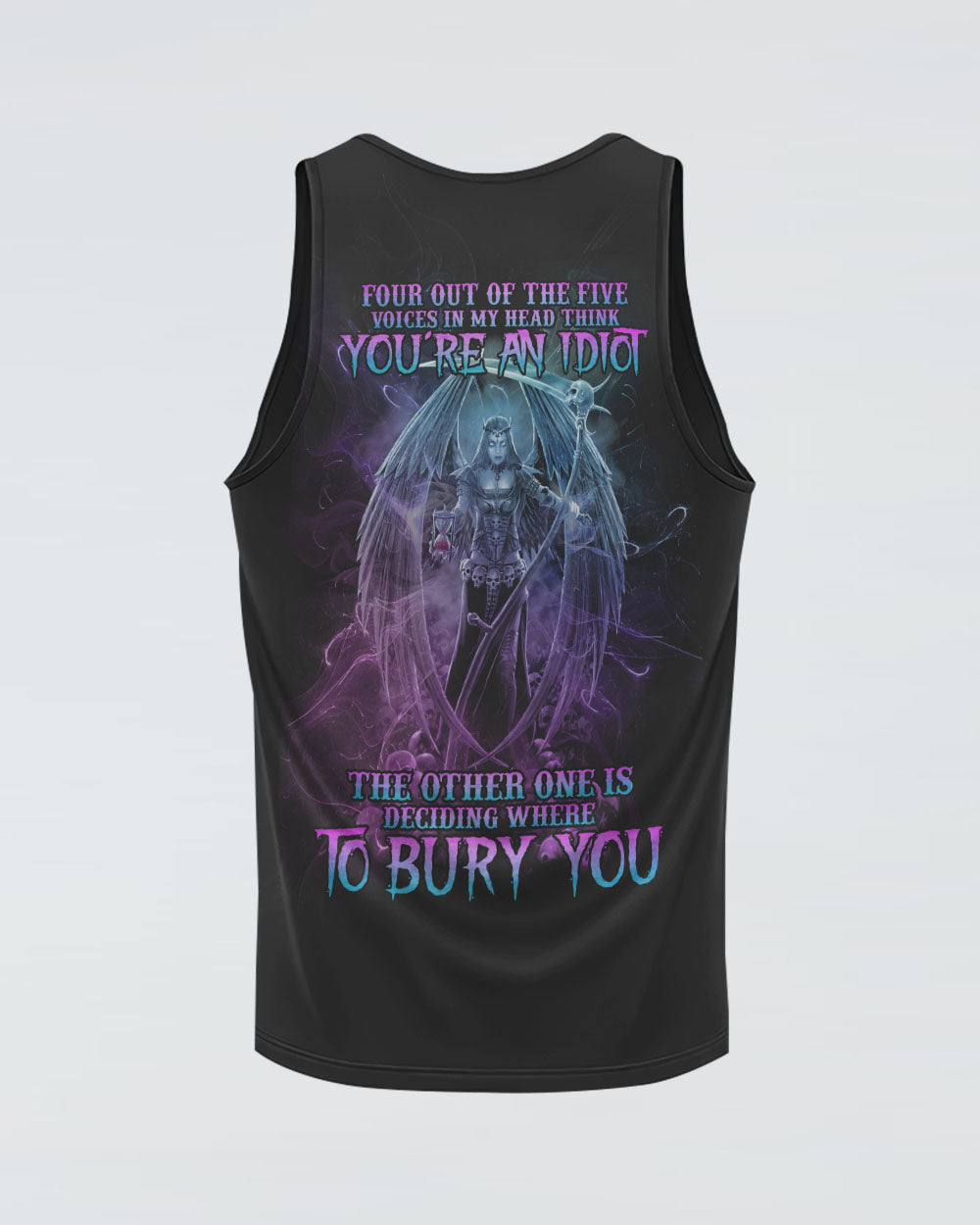 four-out-of-the-five-voices-in-my-head-think-youre-an-idiot-womens-skull-tank-top