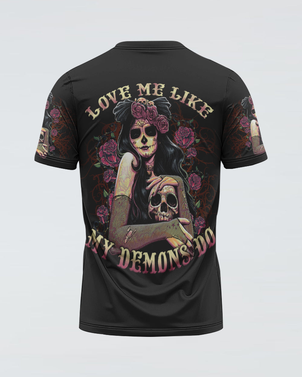 love-me-like-my-demons-do-sugar-skull-girl-womens-skull-t-shirt