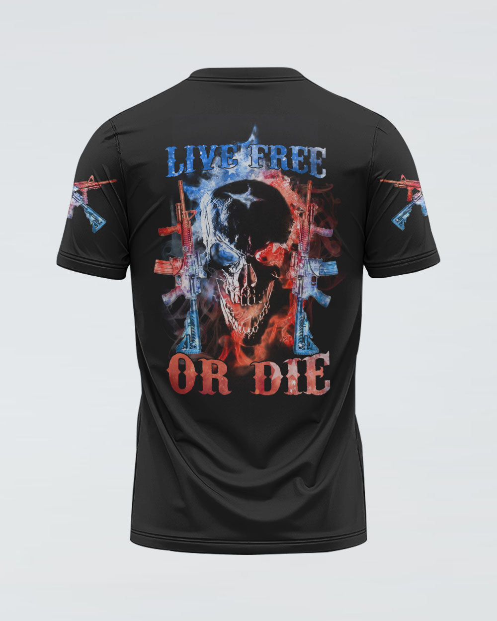 live-free-or-die-smoke-skull-mens-patriotic-t-shirt