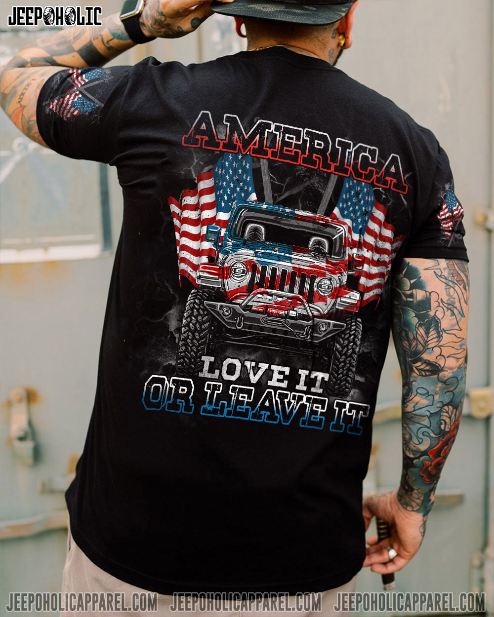 America Love It Or Leave It Jeep All Over Print