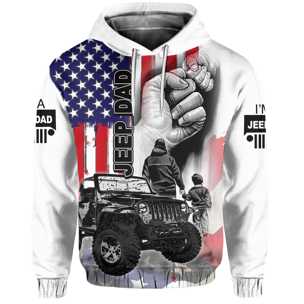 custom-personalised-father-day-hoodie-jeep-dad-no2-white-style