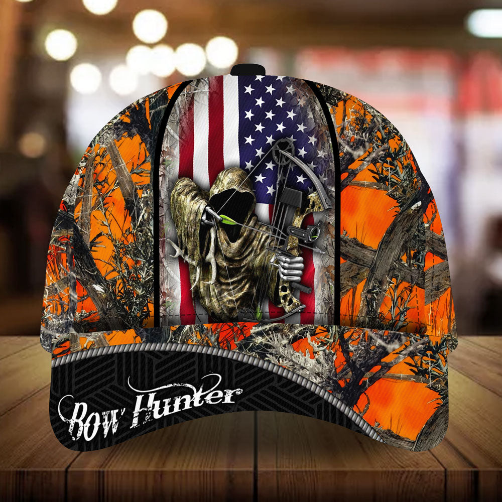 american-flag-bow-hunter-hunting-hats-multicolored-high-quailty-3d-printed