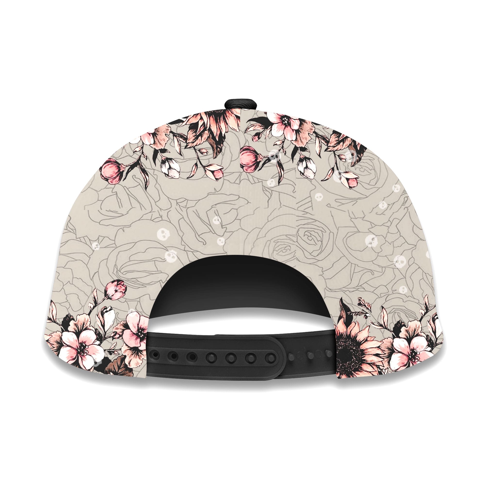 Premium Woman Skull Flower 3D Hats For Skull Lovers Personalized