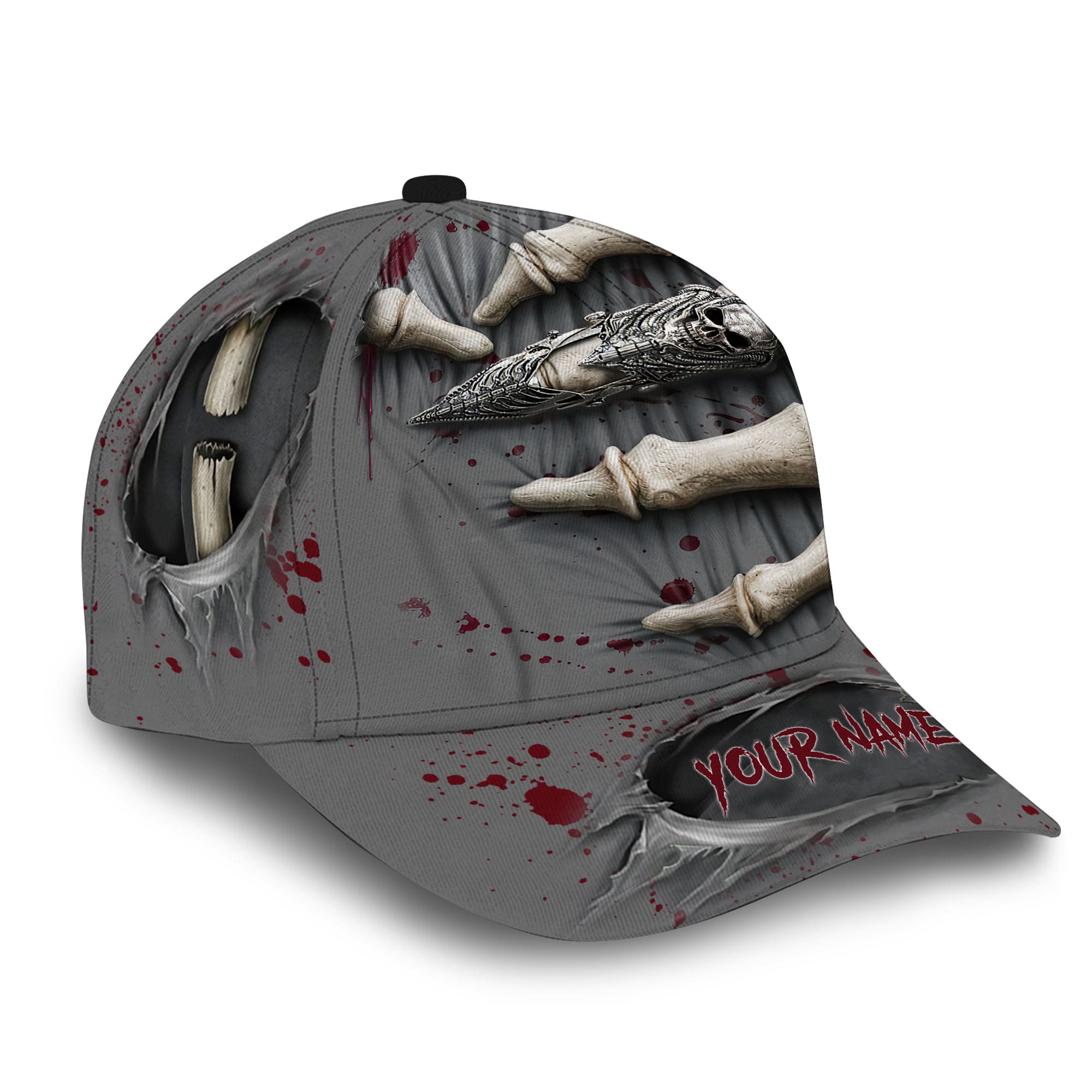 Premium Unique Skull Pattern Skull Personalized Full Printed 3D Hat