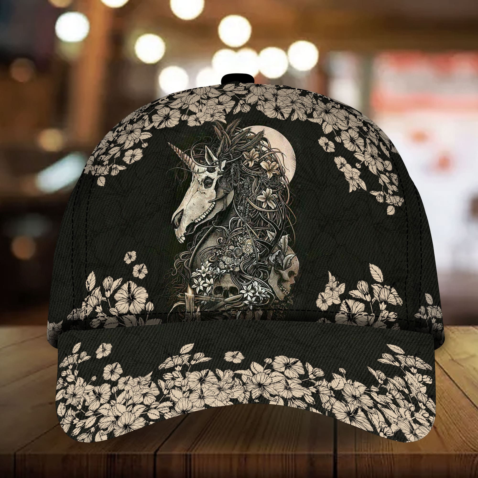 Premium Unique Unicorn Skull Cap Personalized