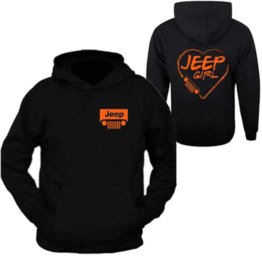 Jeep Girl Heart Hoodie All Sizes