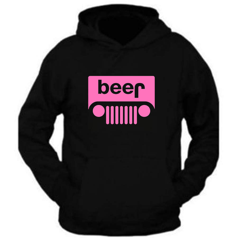 Jeep Beer Hoodie All Sizes