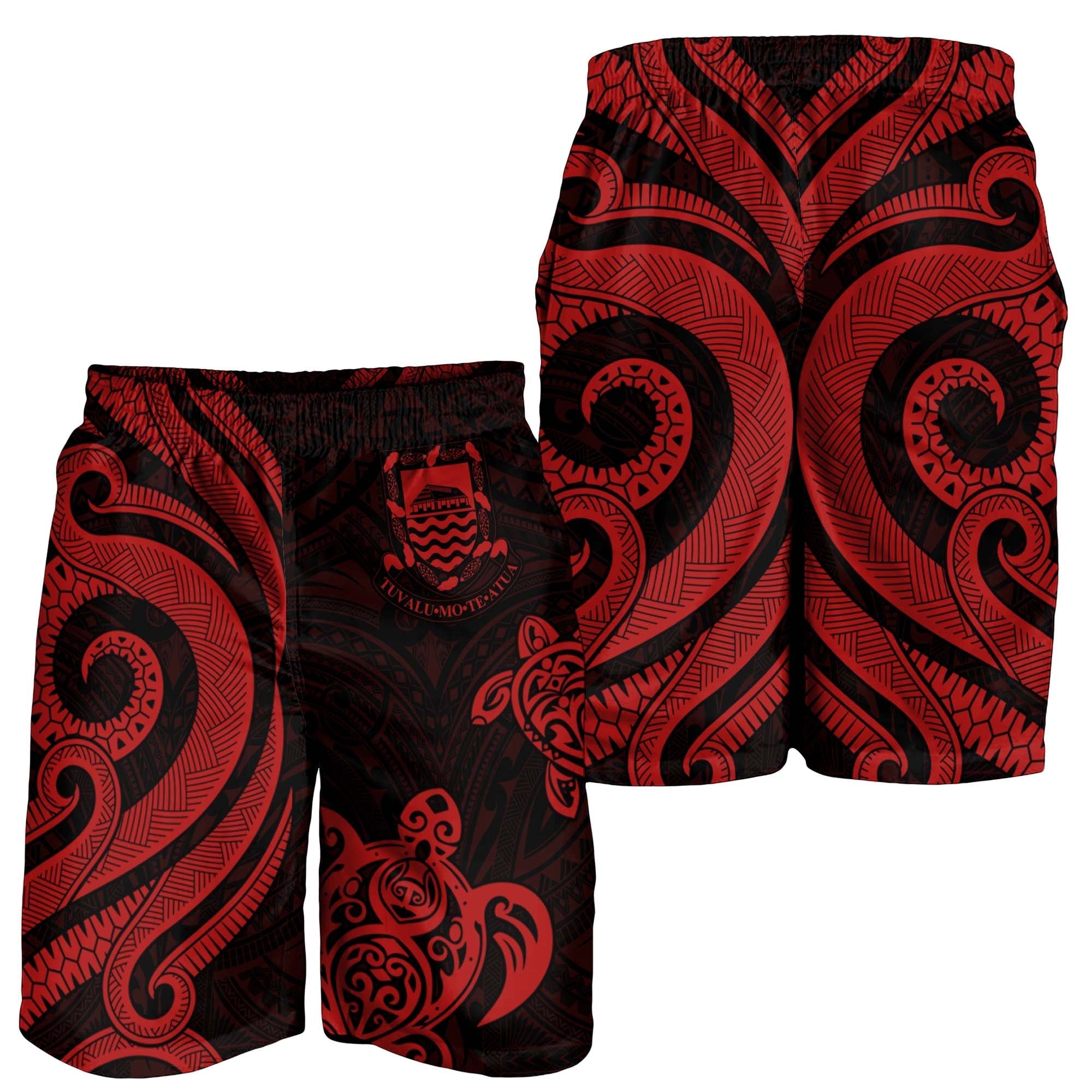 Tuvalu Men's Short - Red Tentacle Turtle – Aljaira