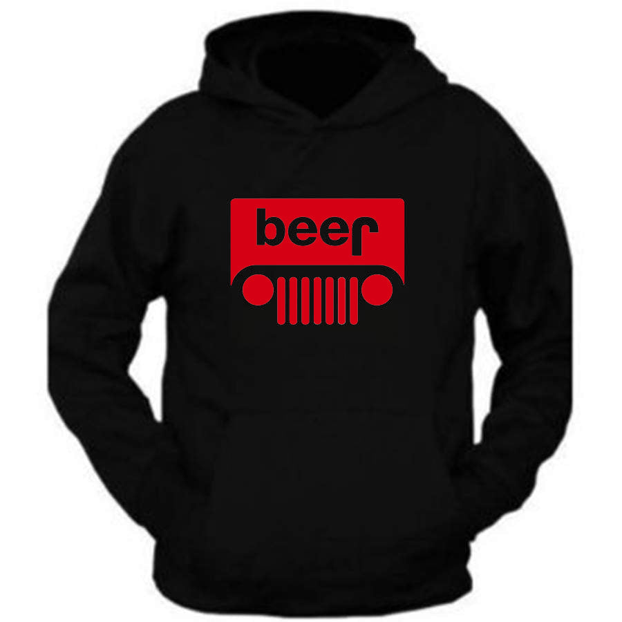 Jeep Beer Hoodie All Sizes