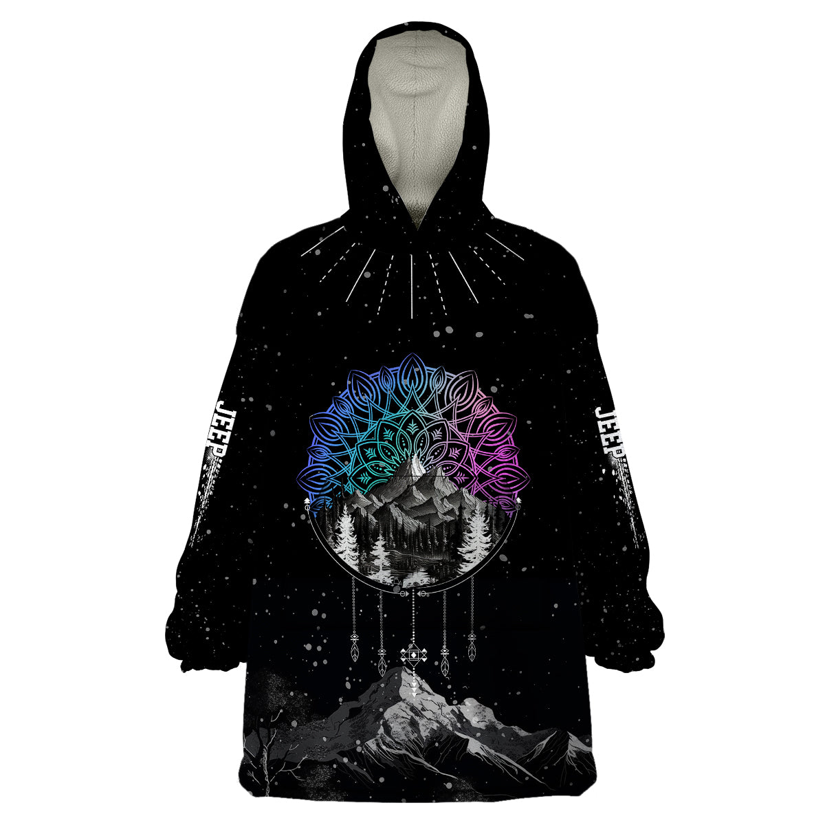 jeep-mix-mandala-pattern-get-lost-find-yourself-wearable-blanket-hoodie