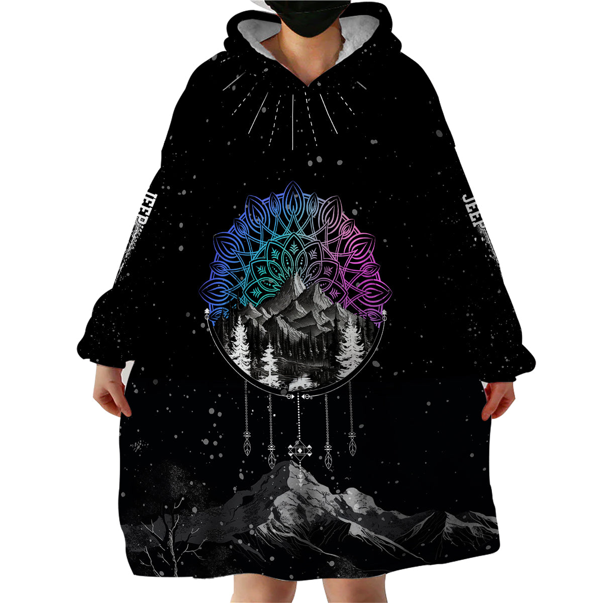 jeep-mix-mandala-pattern-get-lost-find-yourself-wearable-blanket-hoodie