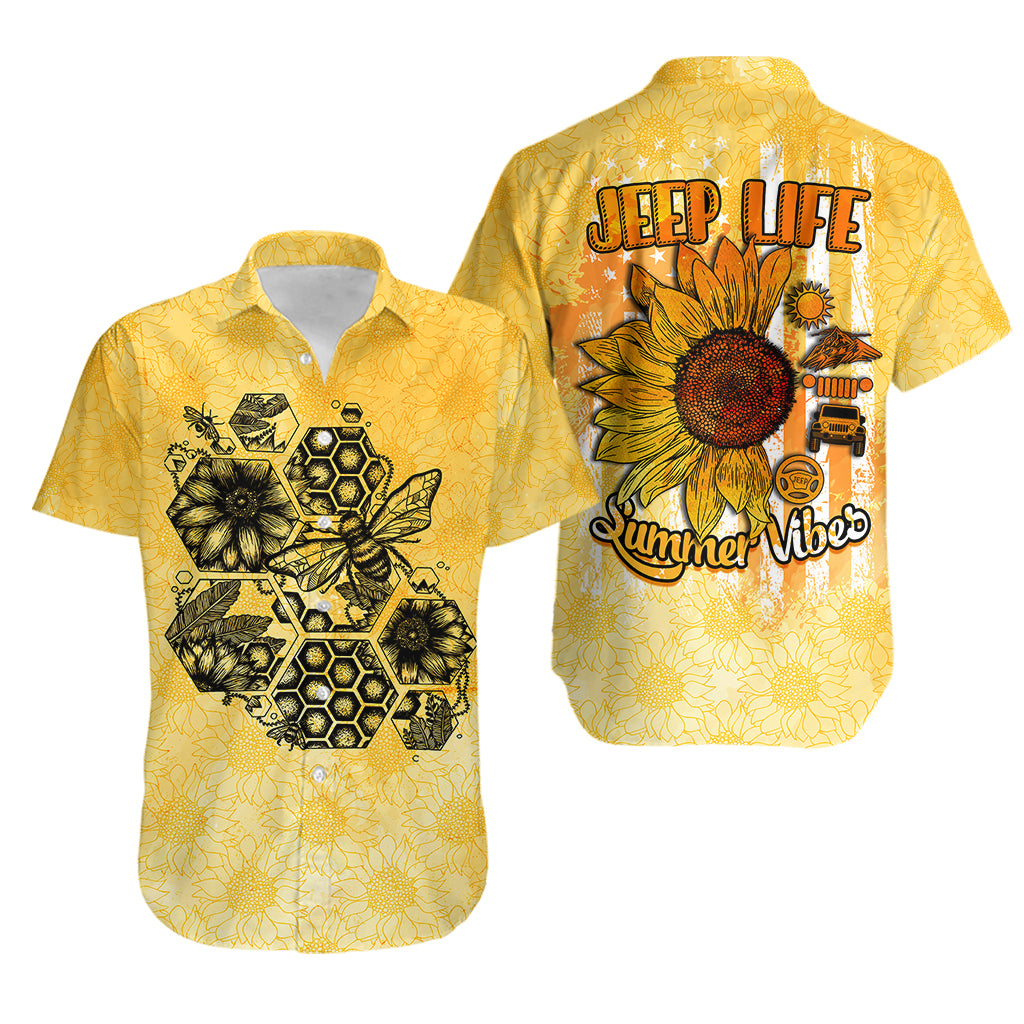 jeep-life-summer-vibes-sunflowers-and-bees-hawaiian-shirt