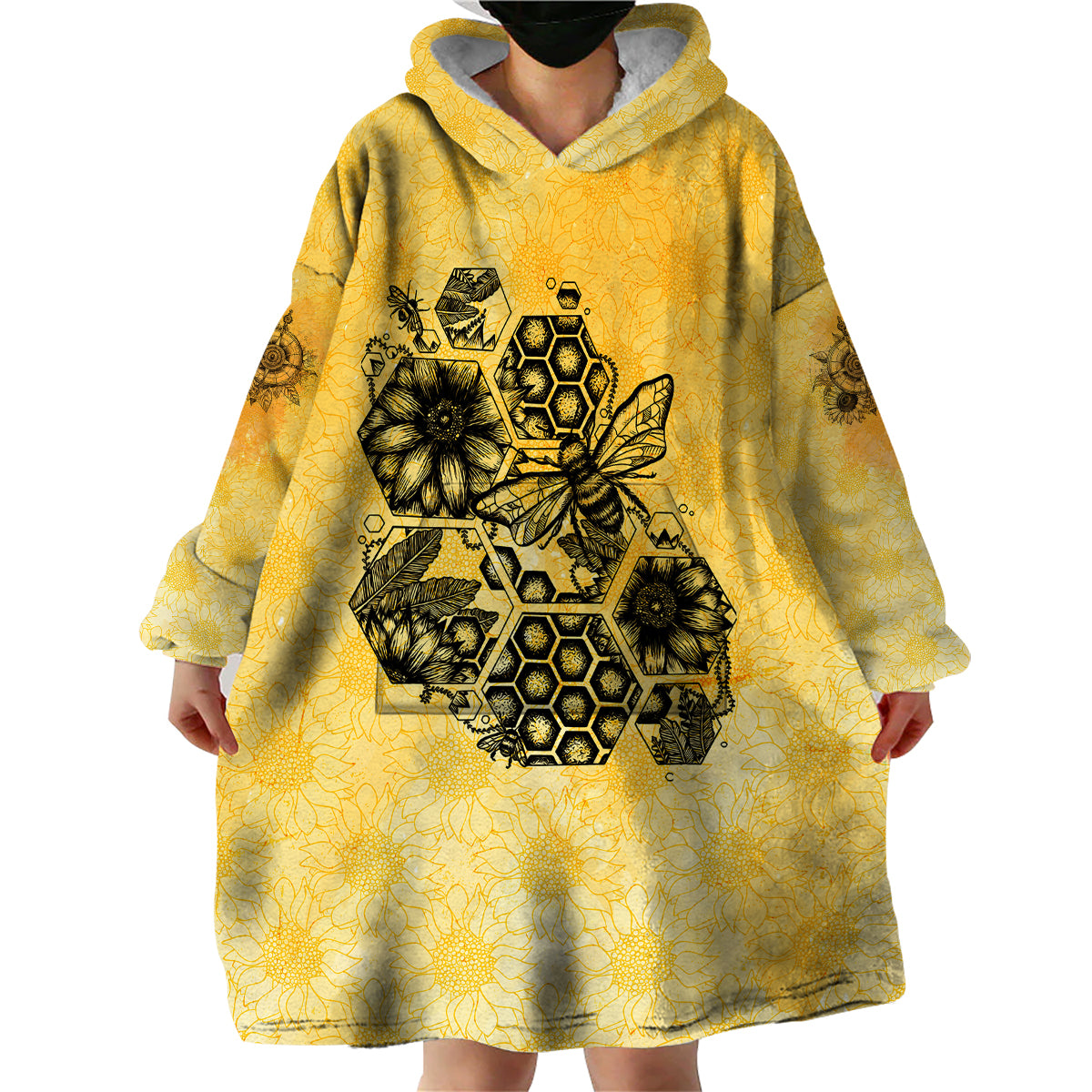 jeep-life-summer-vibes-sunflowers-and-bees-wearable-blanket-hoodie