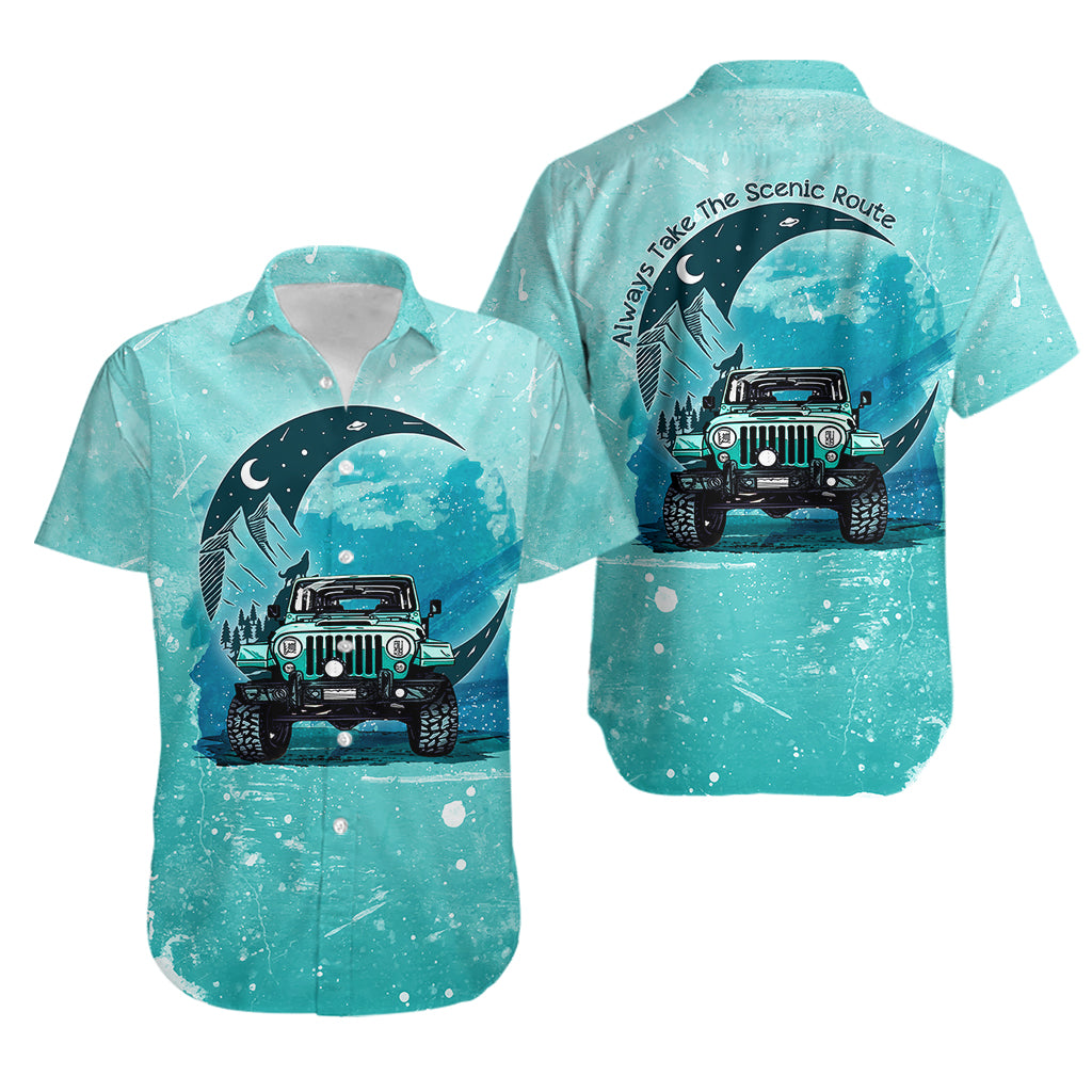 jeep-hawaiian-shirt-always-take-the-scenic-route