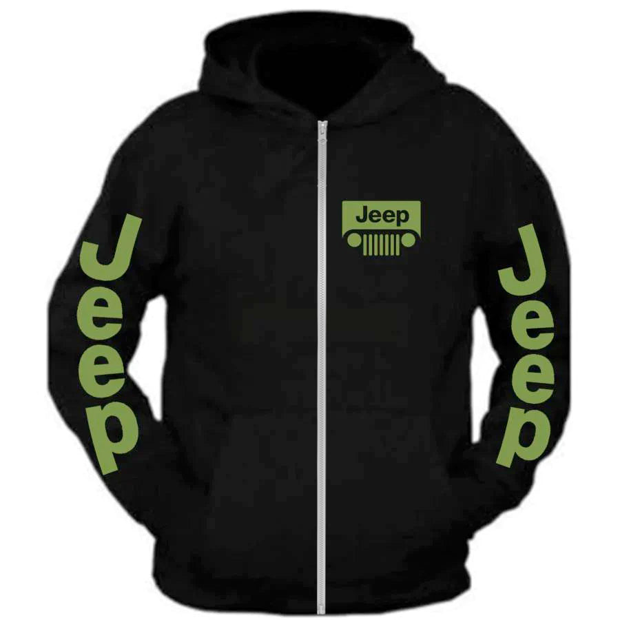 Jeep Zip Hoodie All Sizes