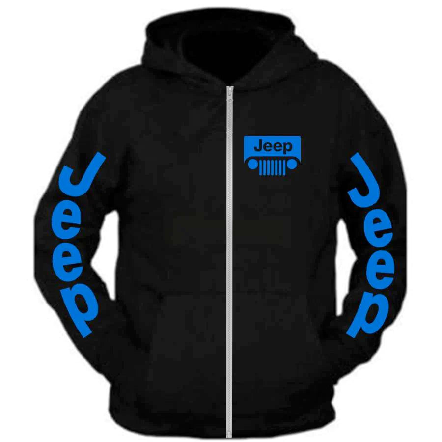 Jeep Zip Hoodie All Sizes