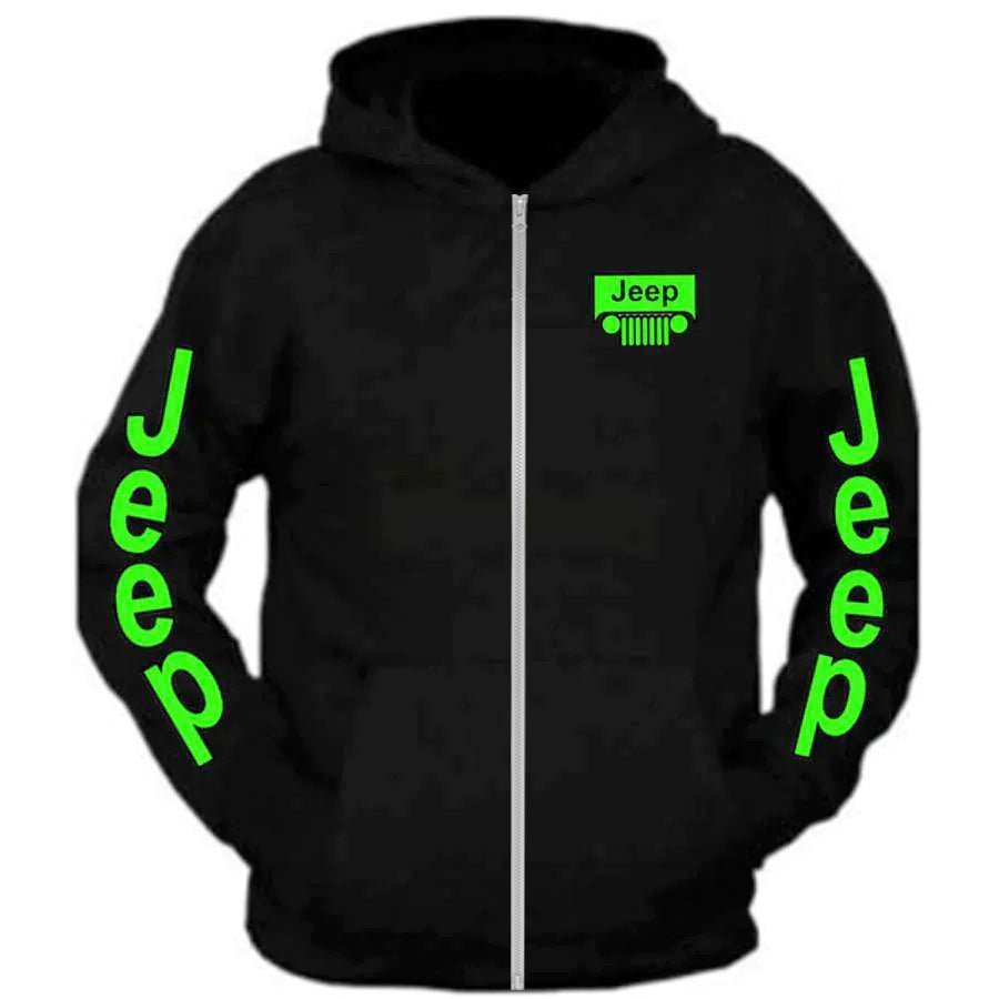 Jeep Zip Hoodie All Sizes