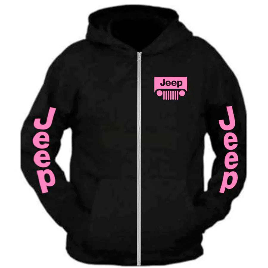 Jeep Zip Hoodie All Sizes