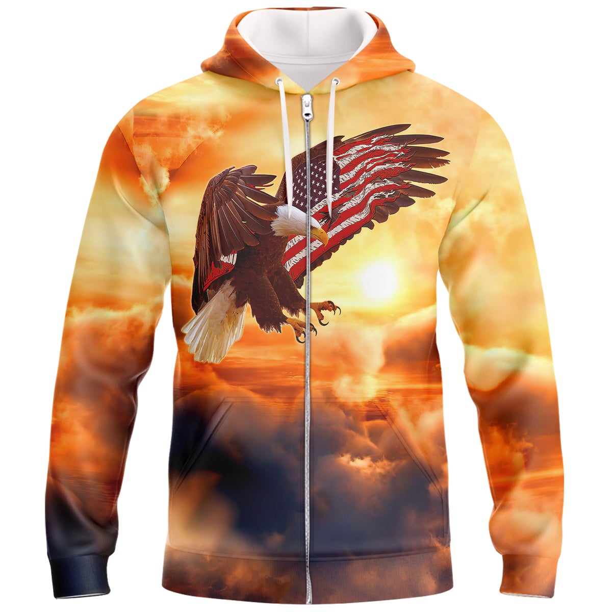 america-eagle-3d-zipper-hoodie