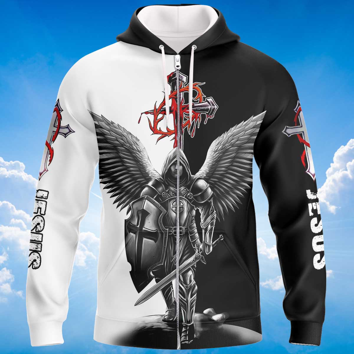 angel-warrior-jesus-zipper-hoodie