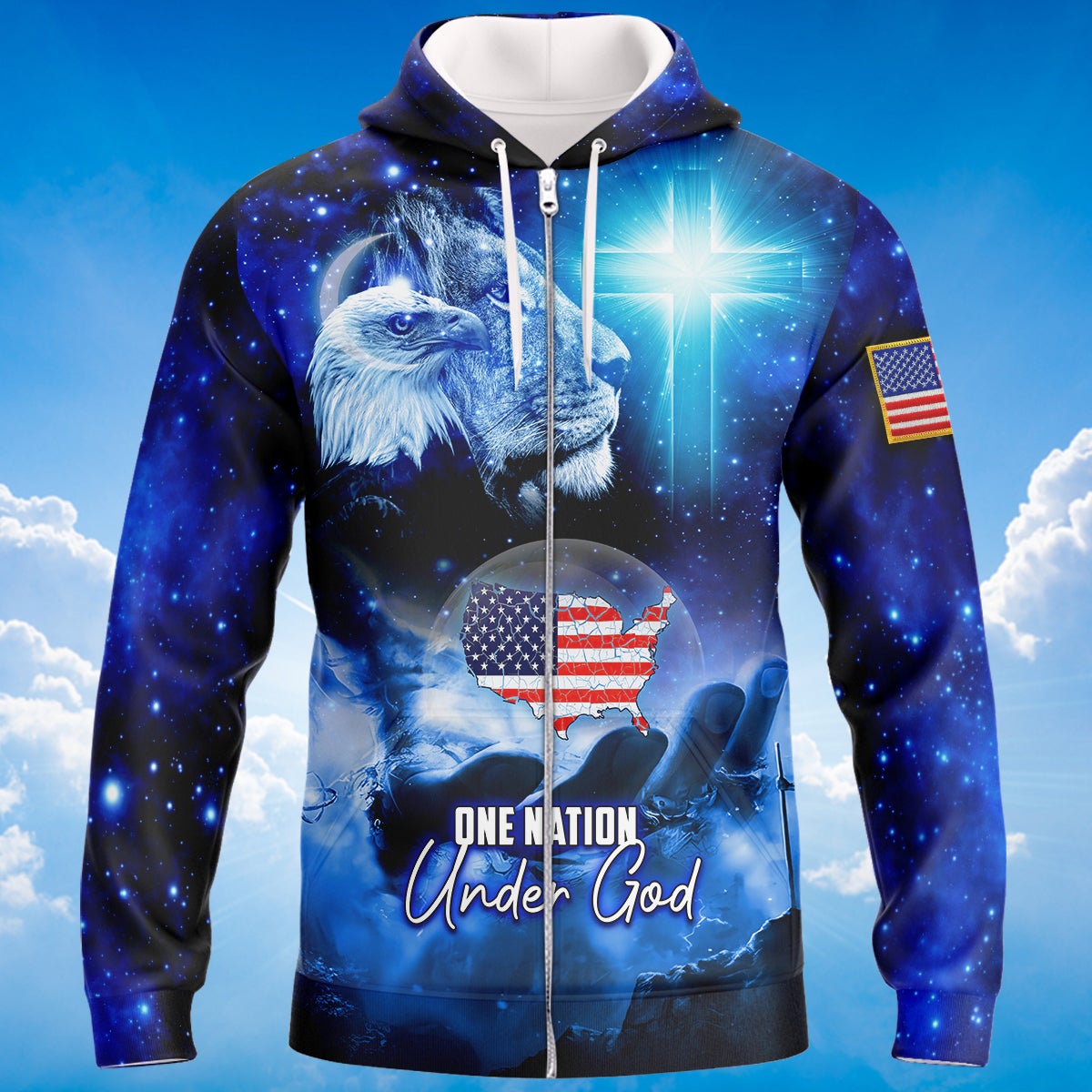 america-one-nation-under-god-zipper-hoodie