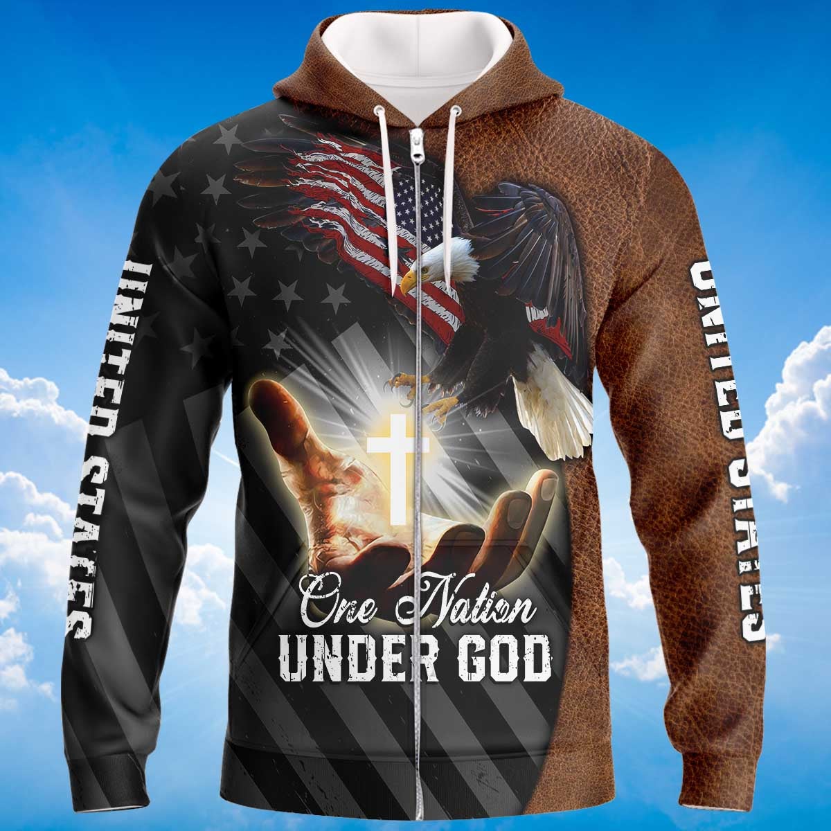 america-under-god-zipper-hoodie