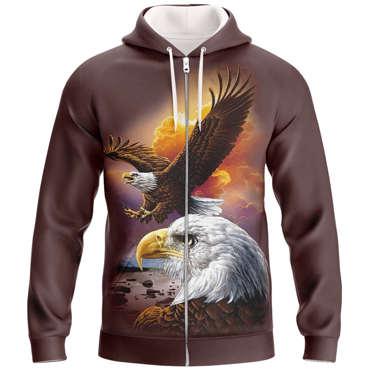 america-and-eagle-3d-zipper-hoodie