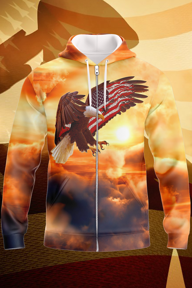 america-eagle-3d-zipper-hoodie