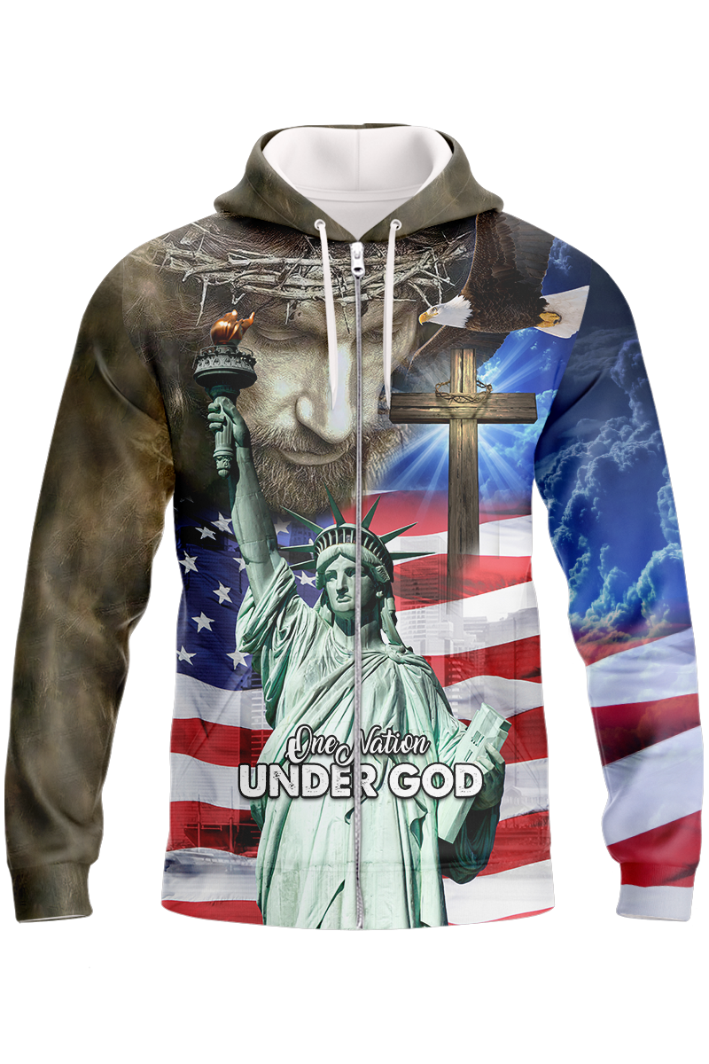 america-under-god-statue-of-liberty-zipper-hoodie