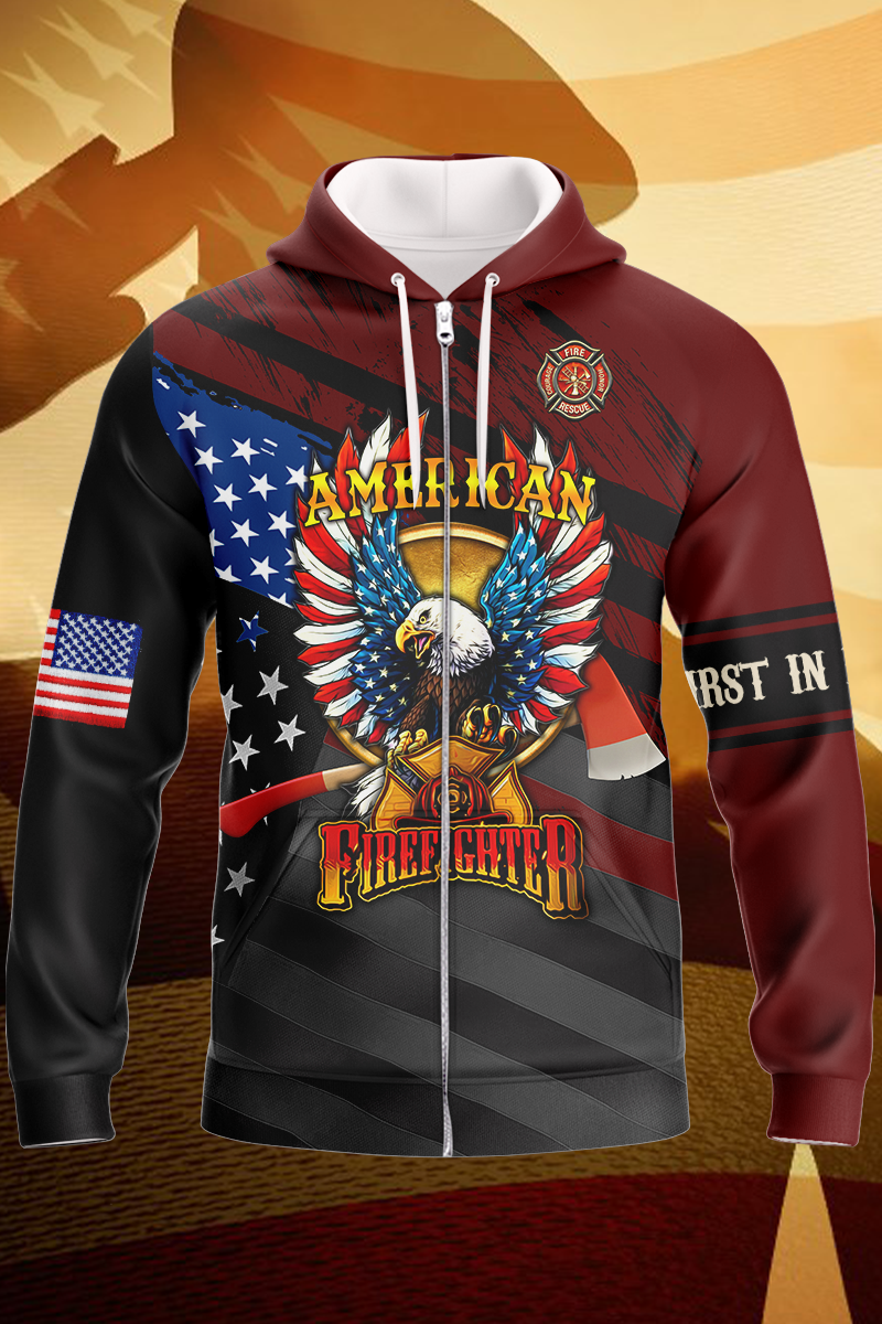 america-firefighter-3d-zipper-hoodie-gift-for-firefighter