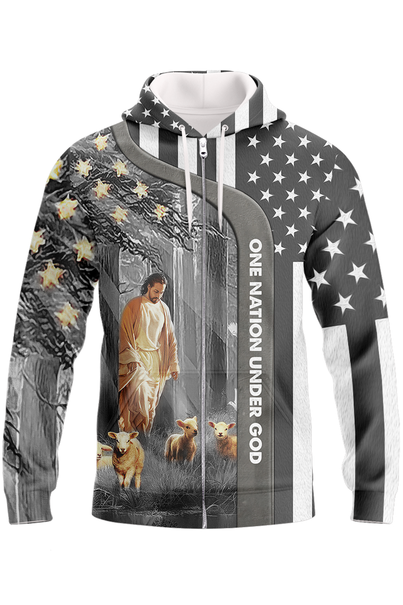 america-one-nation-under-god-zipper-hoodie-jesus-and-lamb-zipper-hoodie