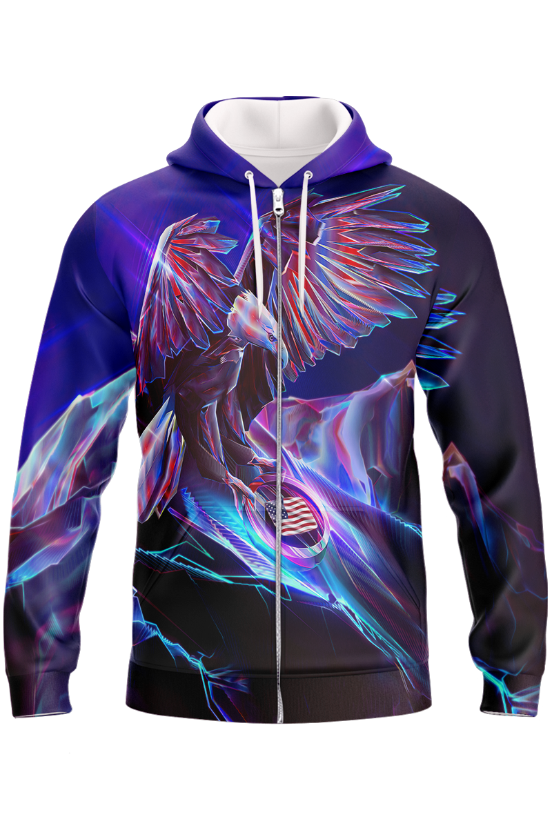 american-abstract-eagle-zipper-hoodie