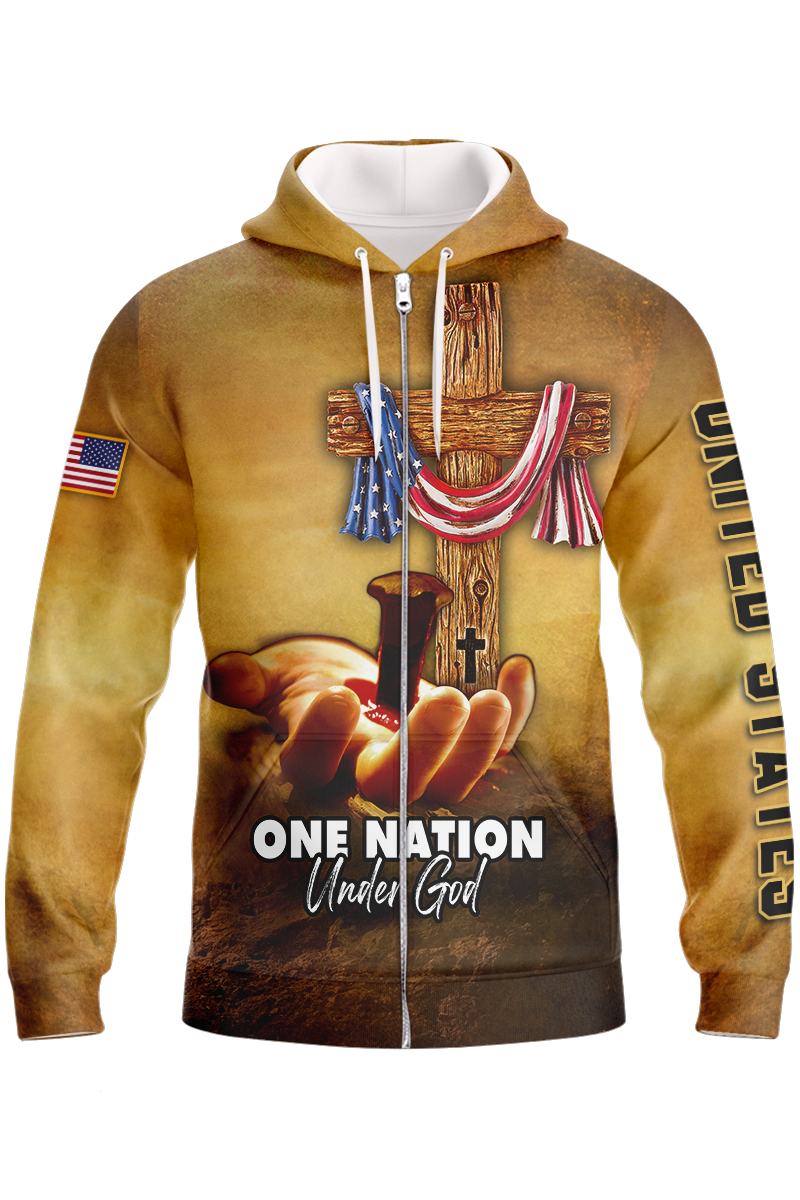 america-under-god-nailed-in-hand-zipper-hoodie