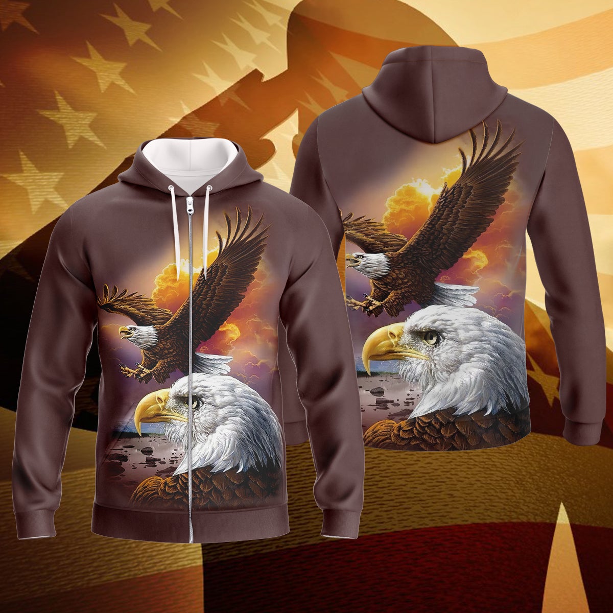 america-and-eagle-3d-zipper-hoodie