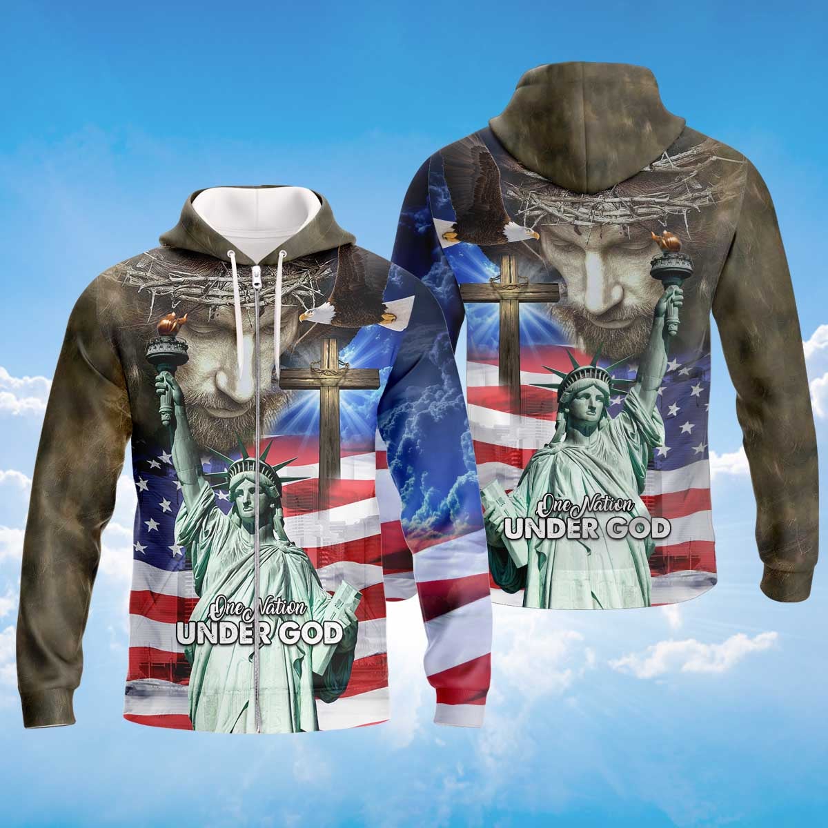 america-under-god-statue-of-liberty-zipper-hoodie