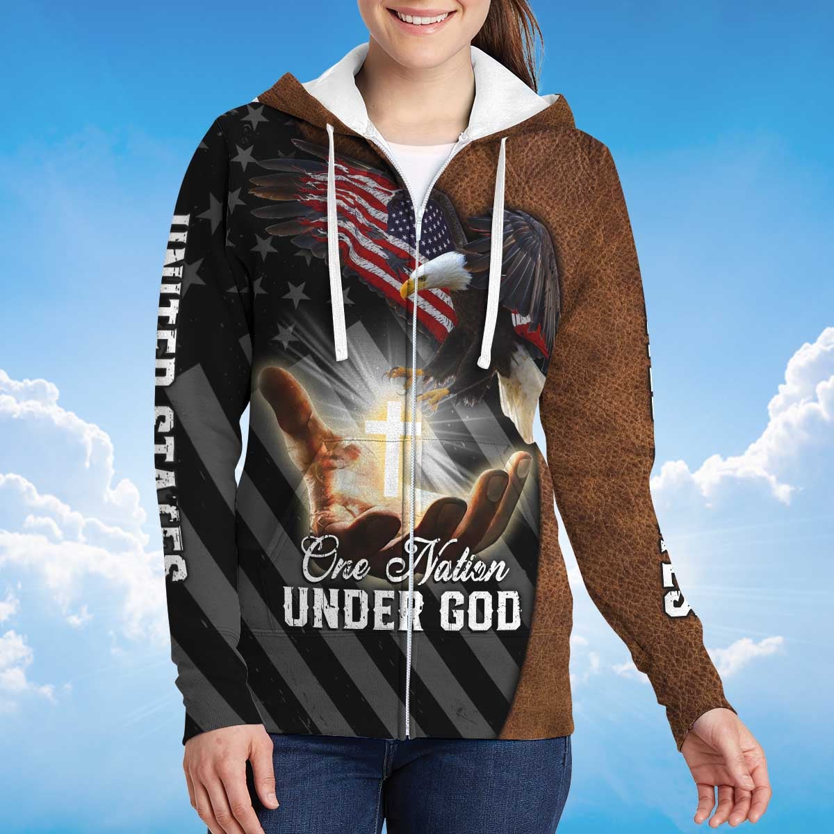 america-under-god-zipper-hoodie