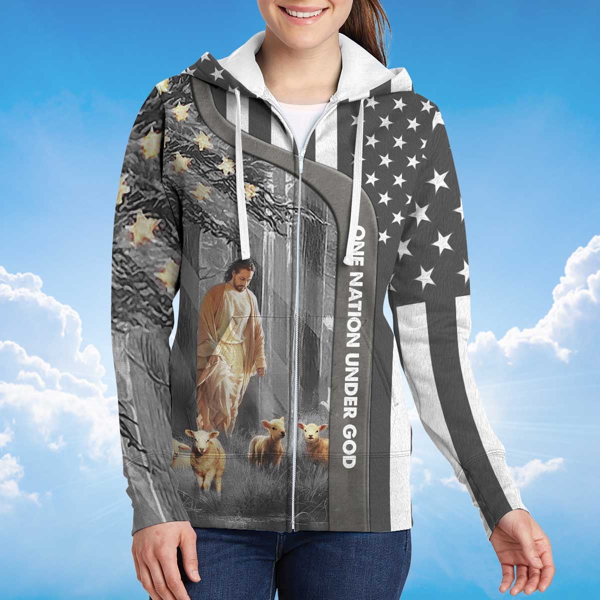 america-one-nation-under-god-zipper-hoodie-jesus-and-lamb-zipper-hoodie