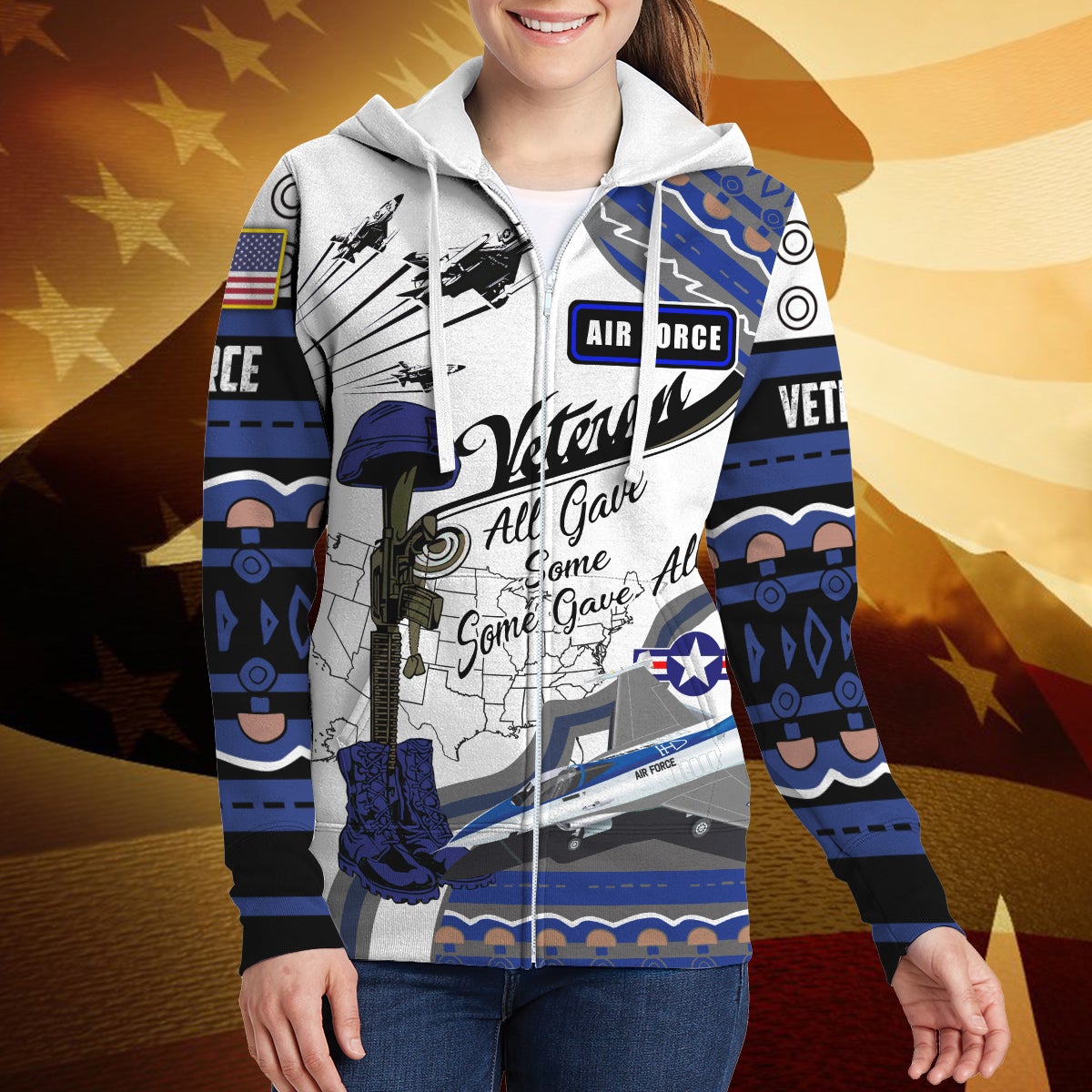 all-gave-some-some-gave-all-3d-zipper-hoodie-usaf-veteran-gift