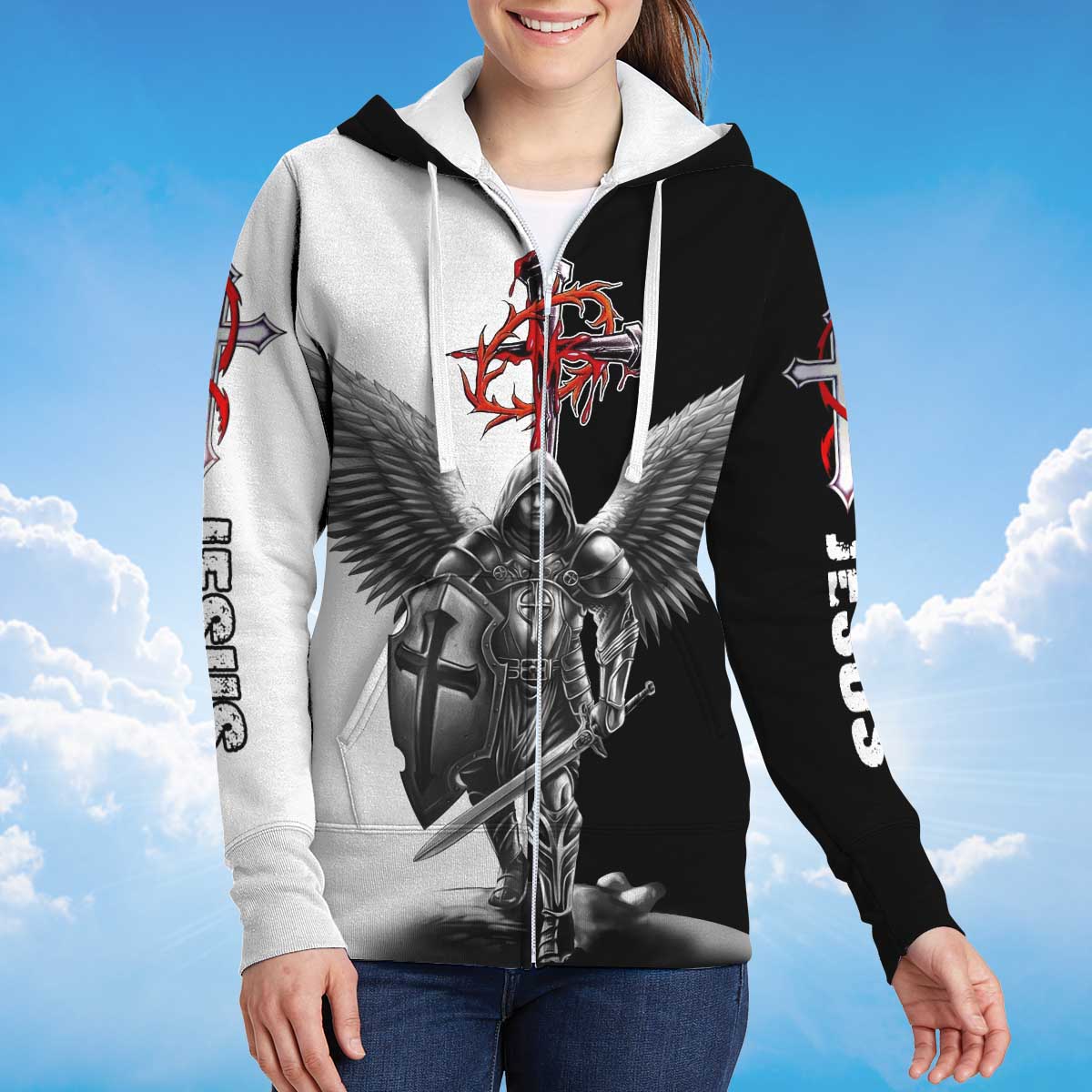 angel-warrior-jesus-zipper-hoodie